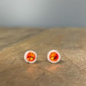 Artist Made Swarovski Crystal Studs